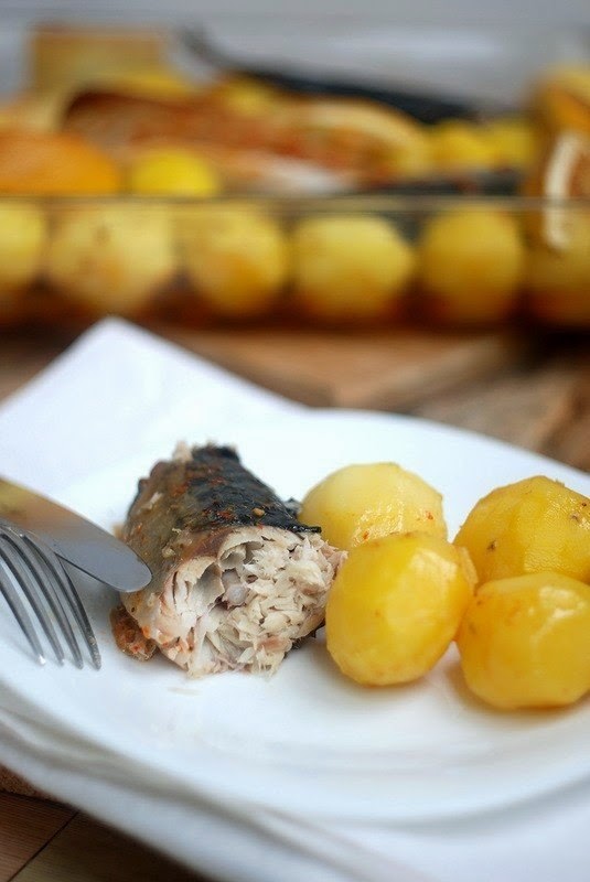 Baked Spicy Mackerel With Vegetables Recipe Food Network Recipes