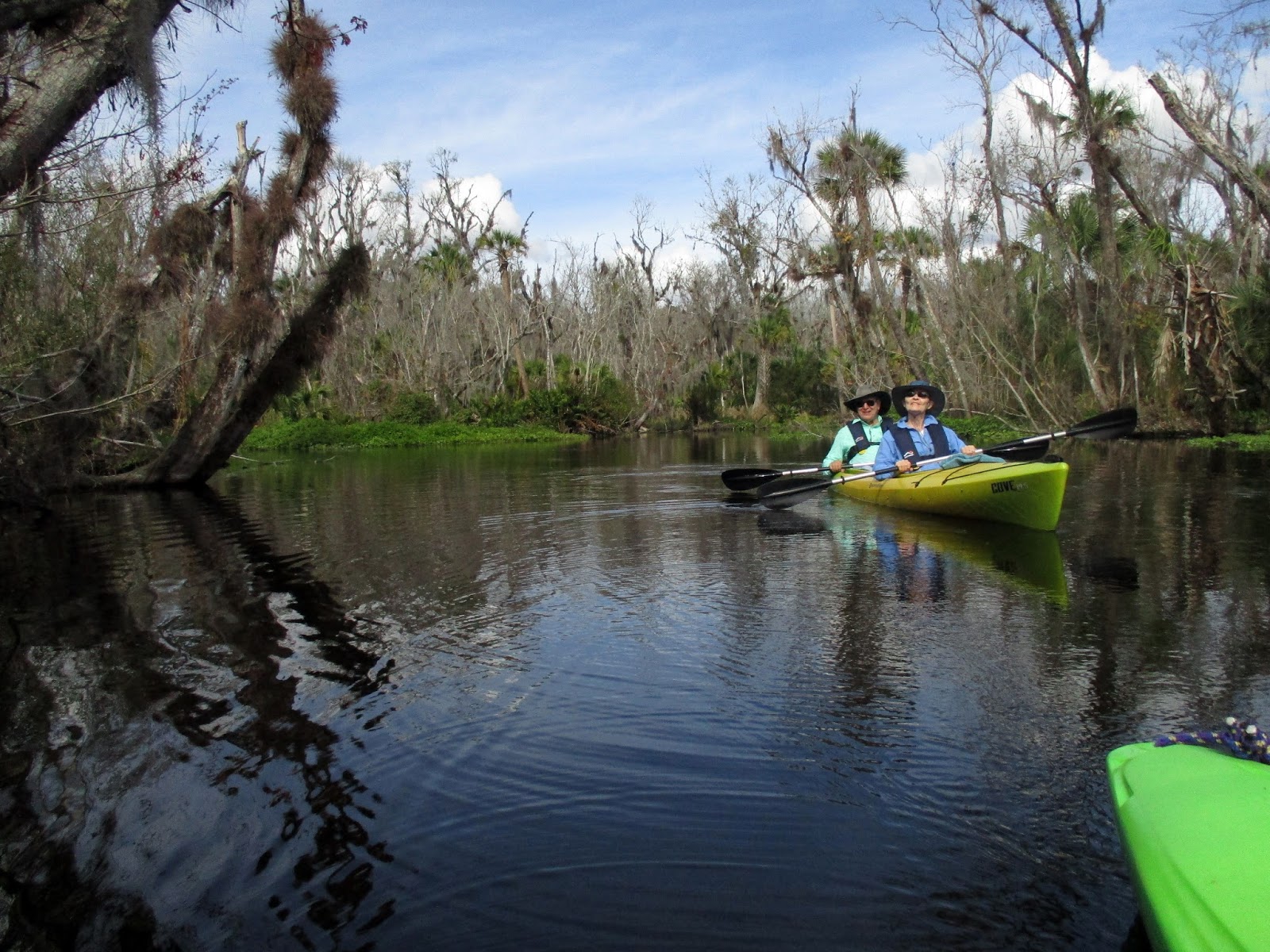 Central Florida Kayak Tours Celebrating Nancy's birthday kayaking on