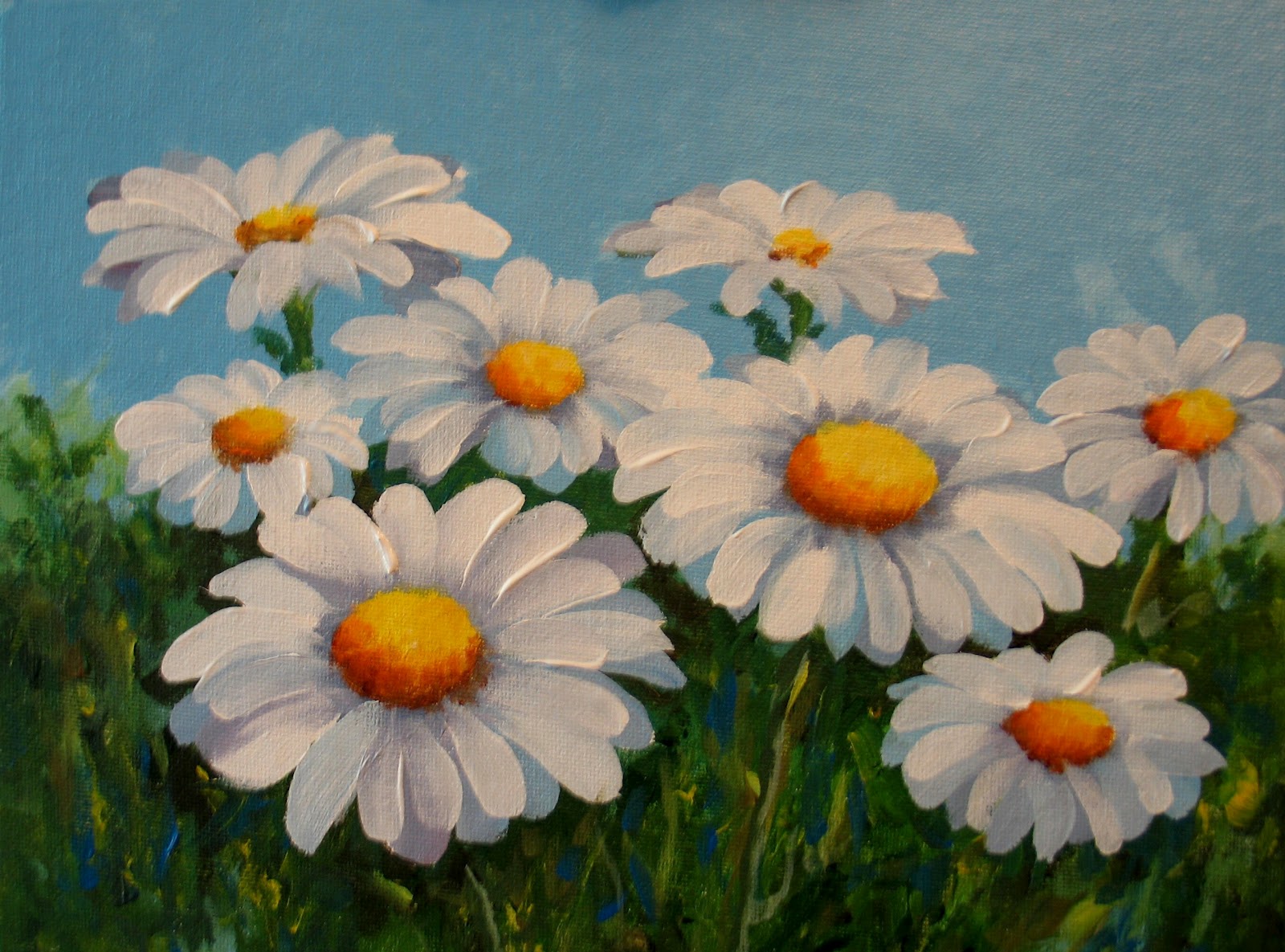 Nel's Everyday Painting Daisies Two SOLD