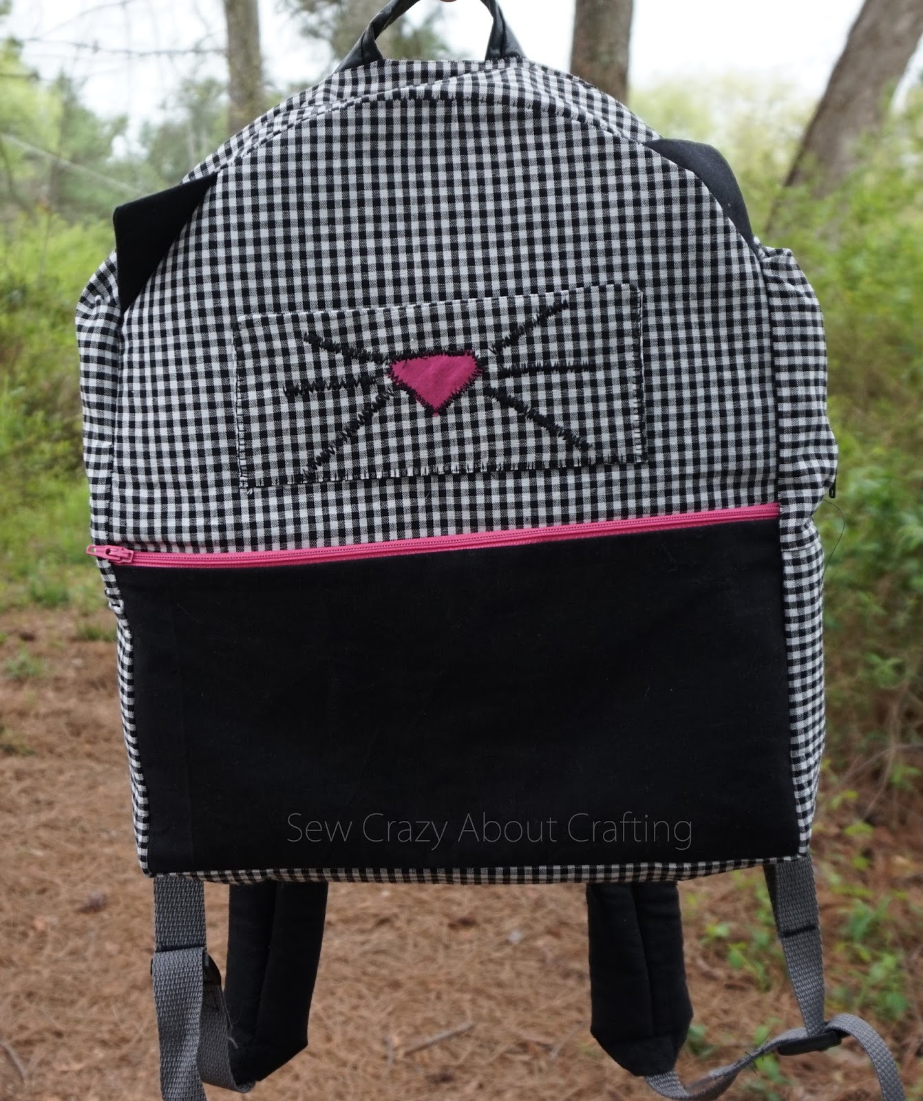 Sew Crazy About Crafting Kitty Cat Backpack