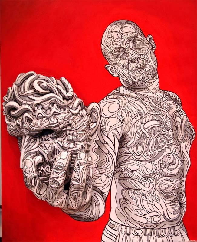 Shaka, Marchal Mithouard, pinturas tridimensionales