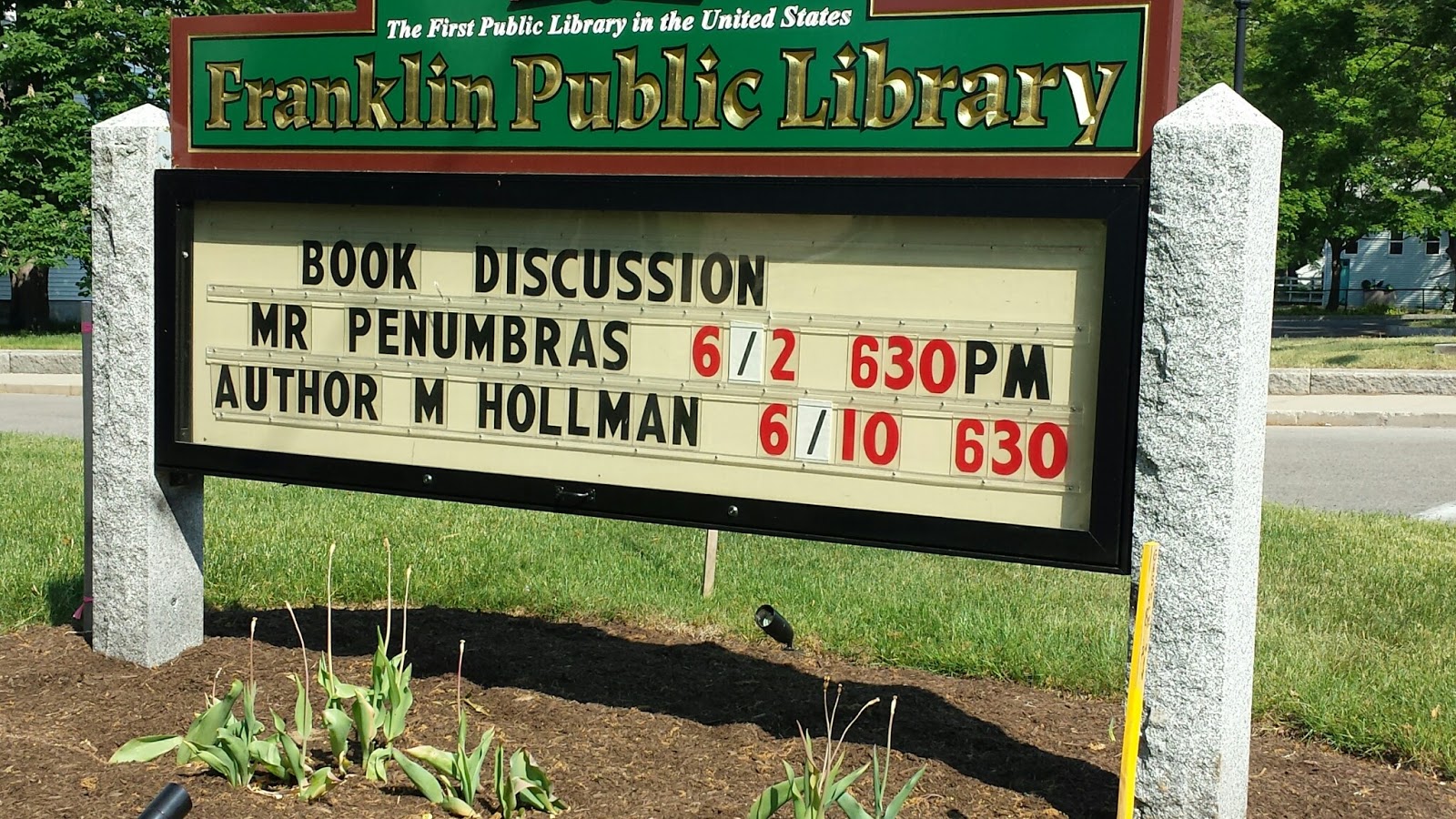 Franklin Matters Franklin Library Marjorie Turner Hollman June 10