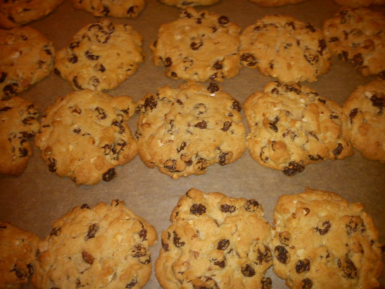 Kitchen of Kiki Cookies with raisins and almonds a la Isabella