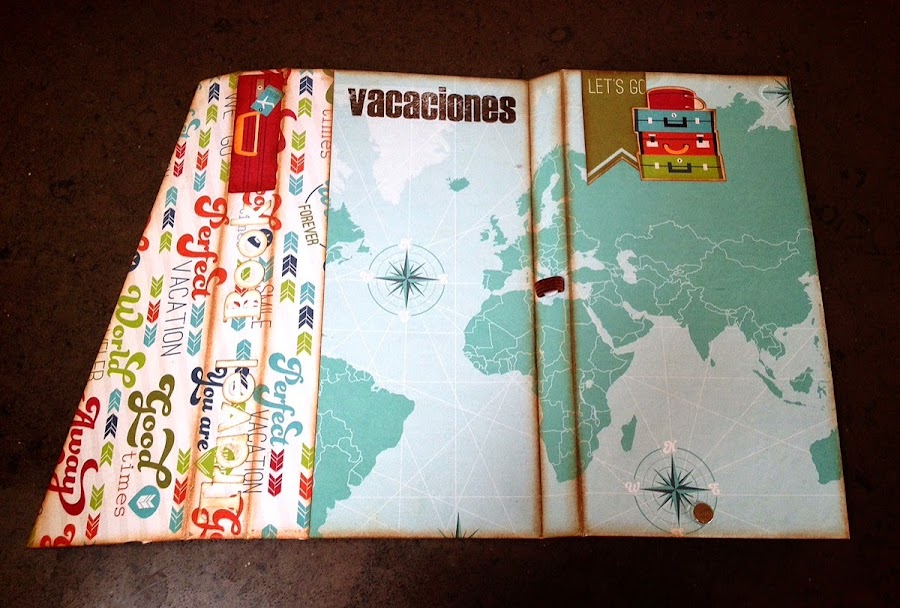manualidades de scrap: libro de viaje 