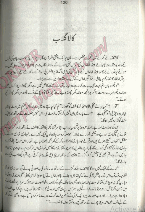 Kala Gulab by Shama Hafeez Online Reading
