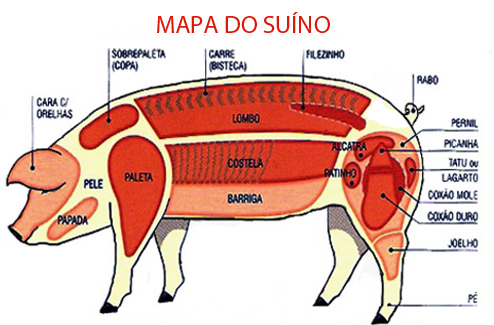 partes do porco, português