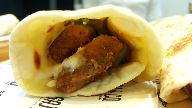 food blogger dubai saj & co chicken shawerma wrap