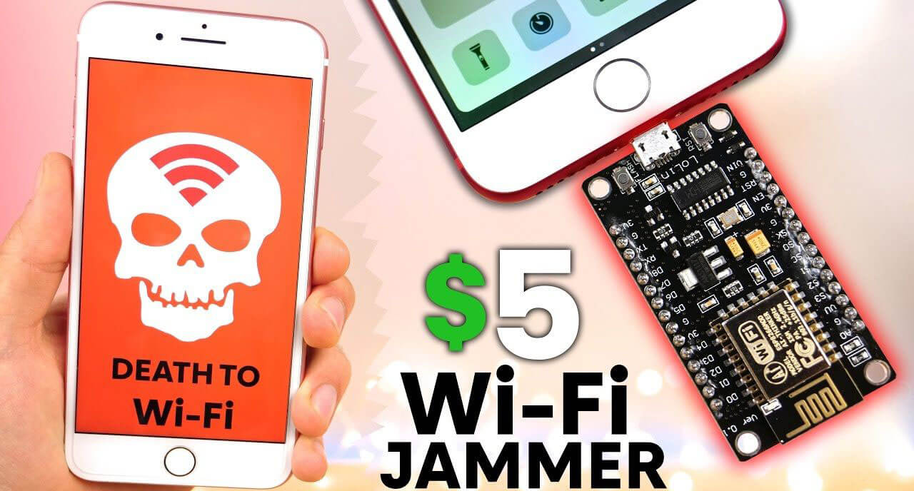 NodeMCU esp8266 WiFi Jammer Kali Linux Tutorial