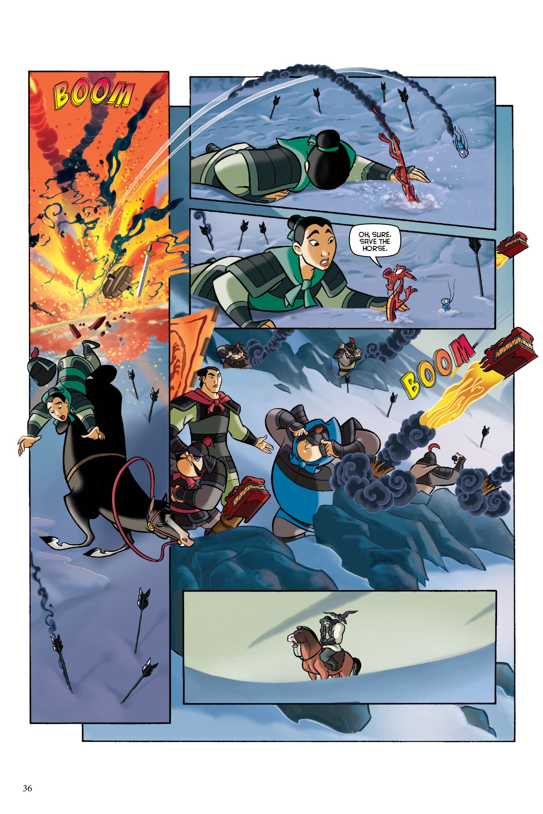Read online Disney Mulan: The Story of the Movie in Comics comic -  Issue # TPB - 36