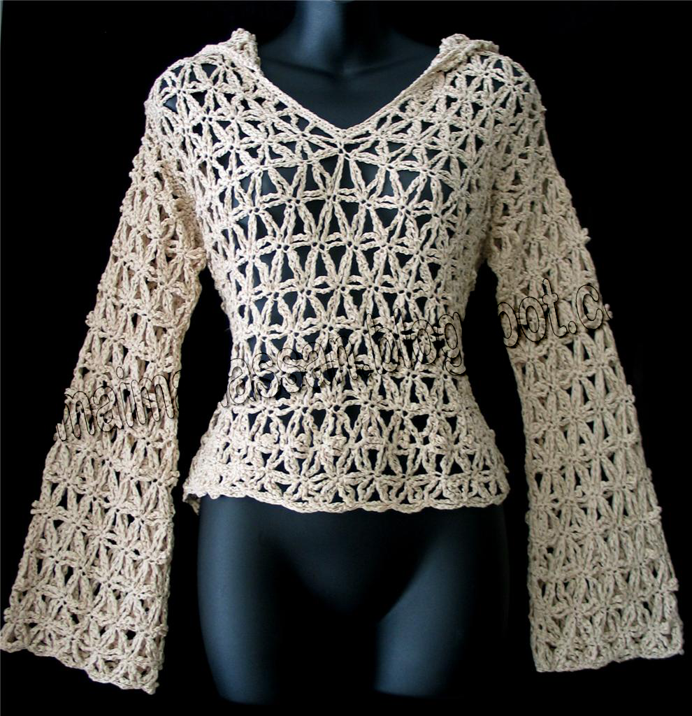 crochet kingdom (E.H) Unusual Crochet Hoodie