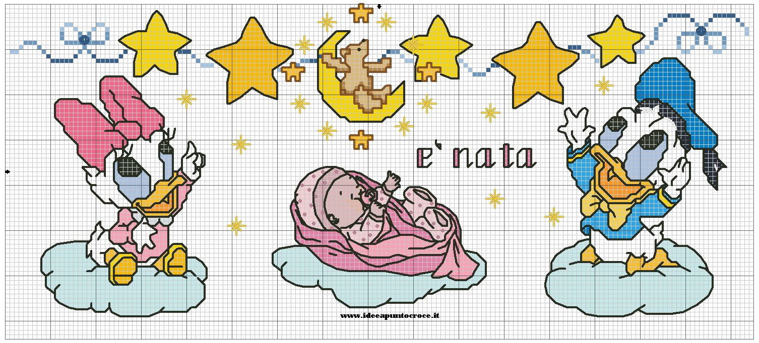 simple schemi disney a punto croce schemi baby paperino e paperina with schemi disney a punto croce with punto croce schemi disney