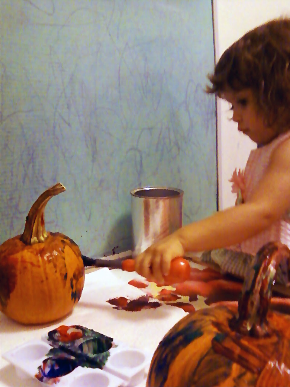 Pumpkin Painting & Decorating for Toddlers Totschooling Toddler