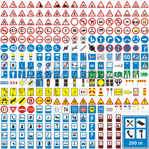 COP Postage Stamps road Signs cop-postage-stamps-road-signs