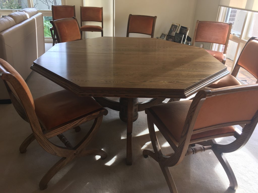 Emmanuel's Email For sale, solid oak dining table & chairs