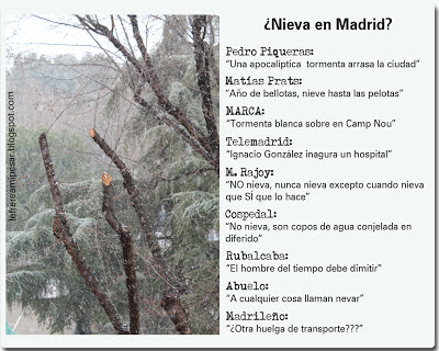 Madrid, nieve, Rajoy