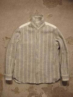 TOUJOURS "C.P.O. Shirt- Striped Scotch Tweed Cloth"