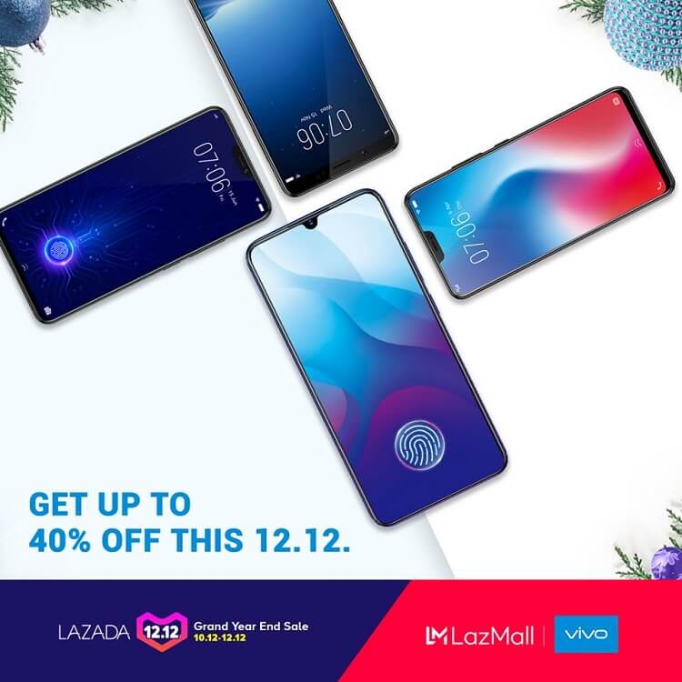 Vivo Offers up to 40% Discount on Lazada 12.12 Grand Year End Sale