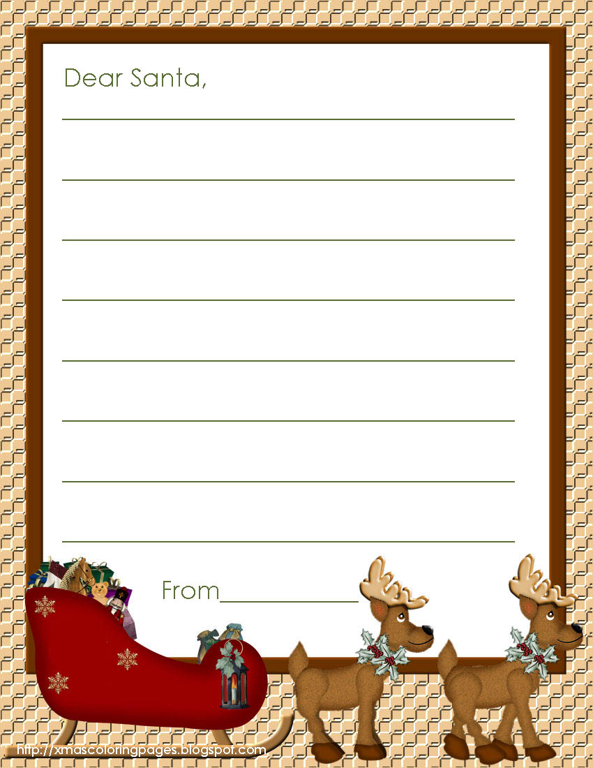 XMAS COLORING PAGES XMAS COLORING PAGES