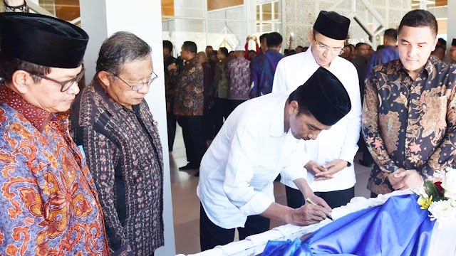 Jokowi Inaugurates Nurul Bilad Mosque in Mandalika SEZ Of Lombok