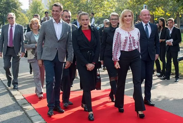 Princess Stephanie of Monaco, Prince Radu of Romania, Bucharest Mayor Gabriela Firea, Princess Margareta at Circus Park