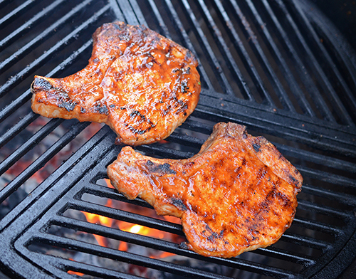 Albukirky's Anchonero Hot BBQ sauce is perfect for spicy grilled pork chops and chicken