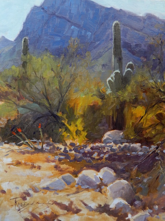 in plein air: "Tucson Territory" Arizona landscape ...