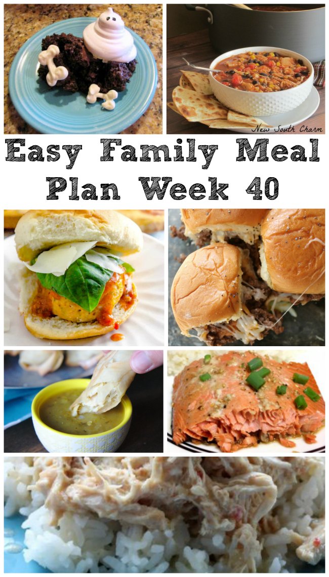 Cooking With Carlee: Easy Family Meal Plan Week 40