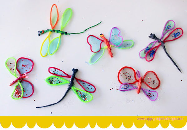 Jumping Clay: Mariposas y libélulas