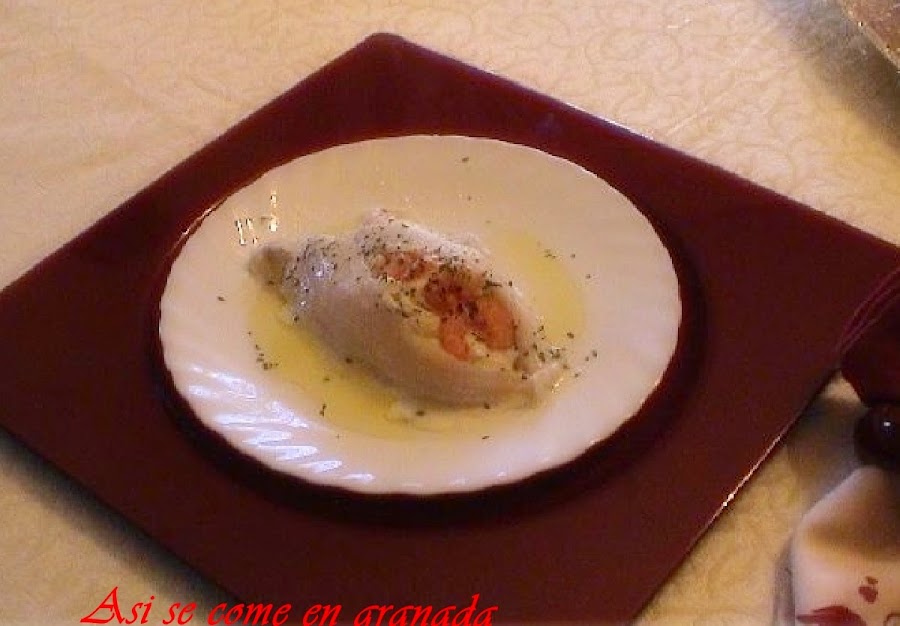 pescado blanco relleno