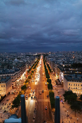 View from Arc de triomphe