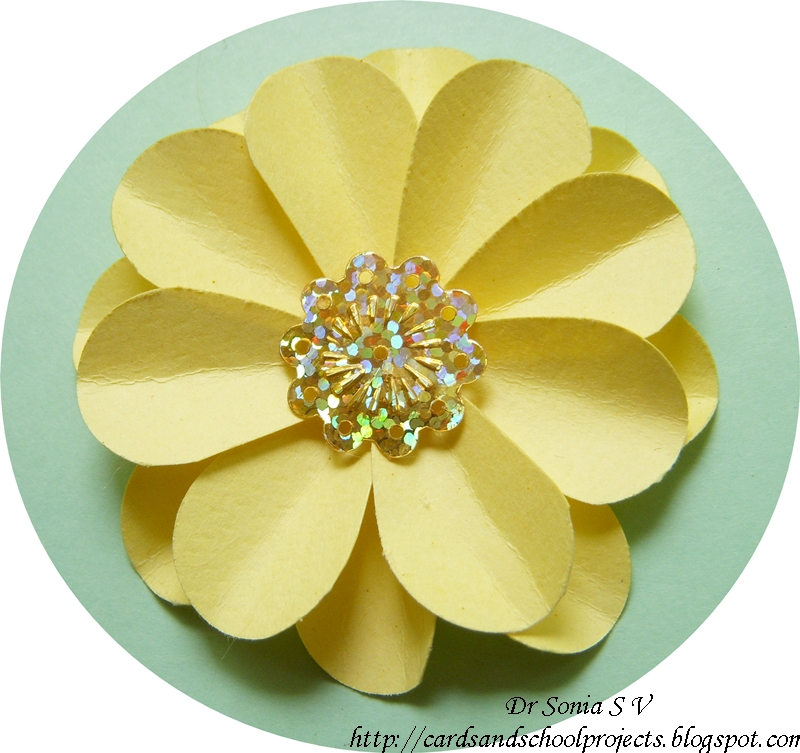 Cards and Crafts Heart Punch Daisy Flower Tutorial