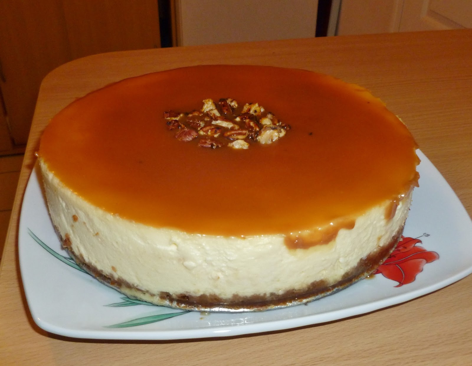 A table ! Cheesecake au caramel et speculoos