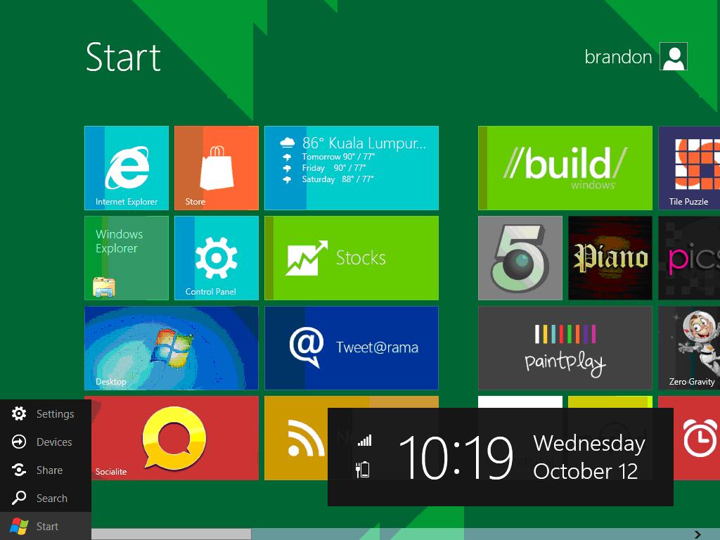 My Tech Sharing: Windows 8 Client - Metro User Interface