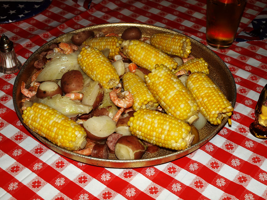 Pellet Smoker Cooking Shrimp Boil for Memorial Day & BDay