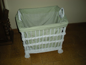 White Wicker Toy Chest