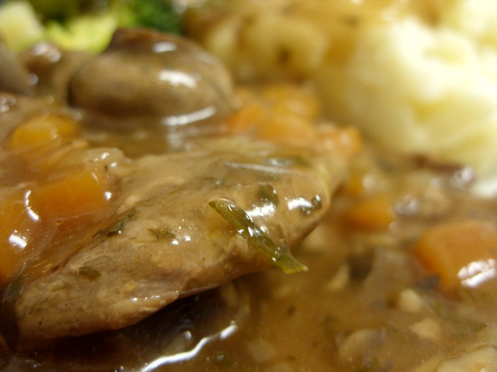 Jenny Eatwell's Rhubarb & Ginger Slow Cooker Veal Marsala using British Rose Veal at its best