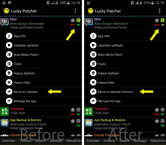 Lucky patcher, move to SD Card Lucky patcher, move to SD Card