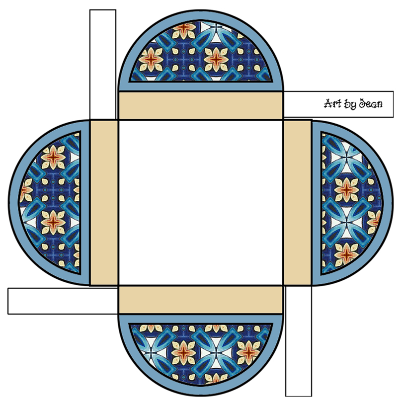 Printable Boxes: Different Color Combinations and Multicolor repeat ...