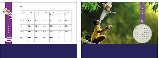 Mẫu lịch để bàn tuổi thơ Mẫu lịch để bàn tuổi thơ