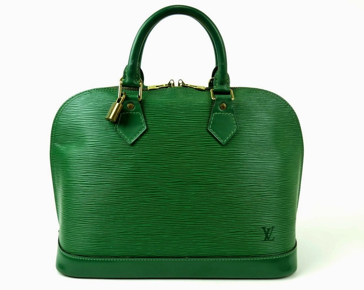 Passion 4 Designer Bags: Louis Vuitton - (Pre-Loved) Alma Green EPI Leather Hand bag