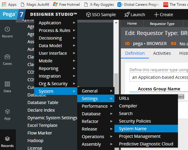 to learn prpc usage of requestor types in pega pega designer studio tutorial