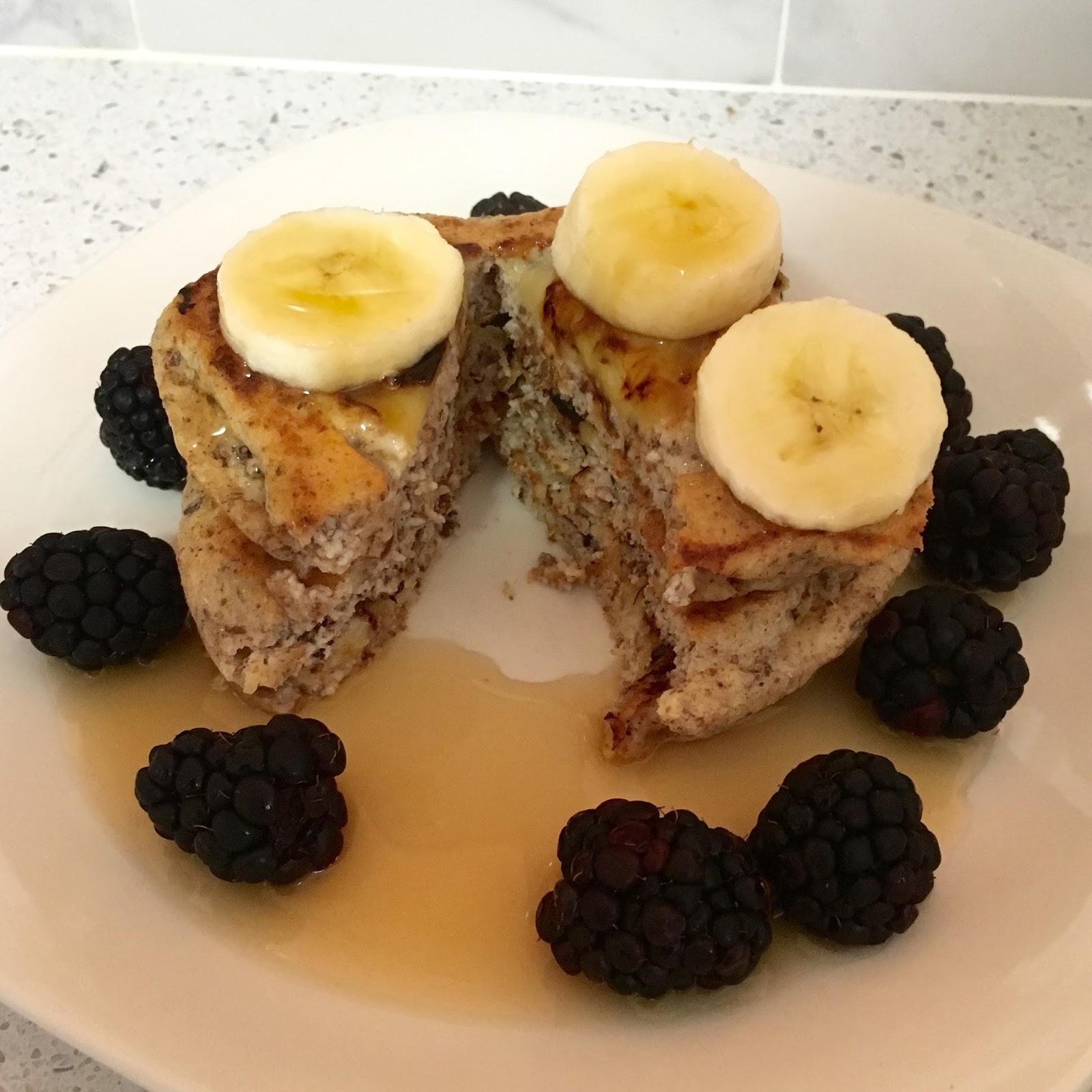 Della Favorite Almond, Banana, and Flax Pancakes