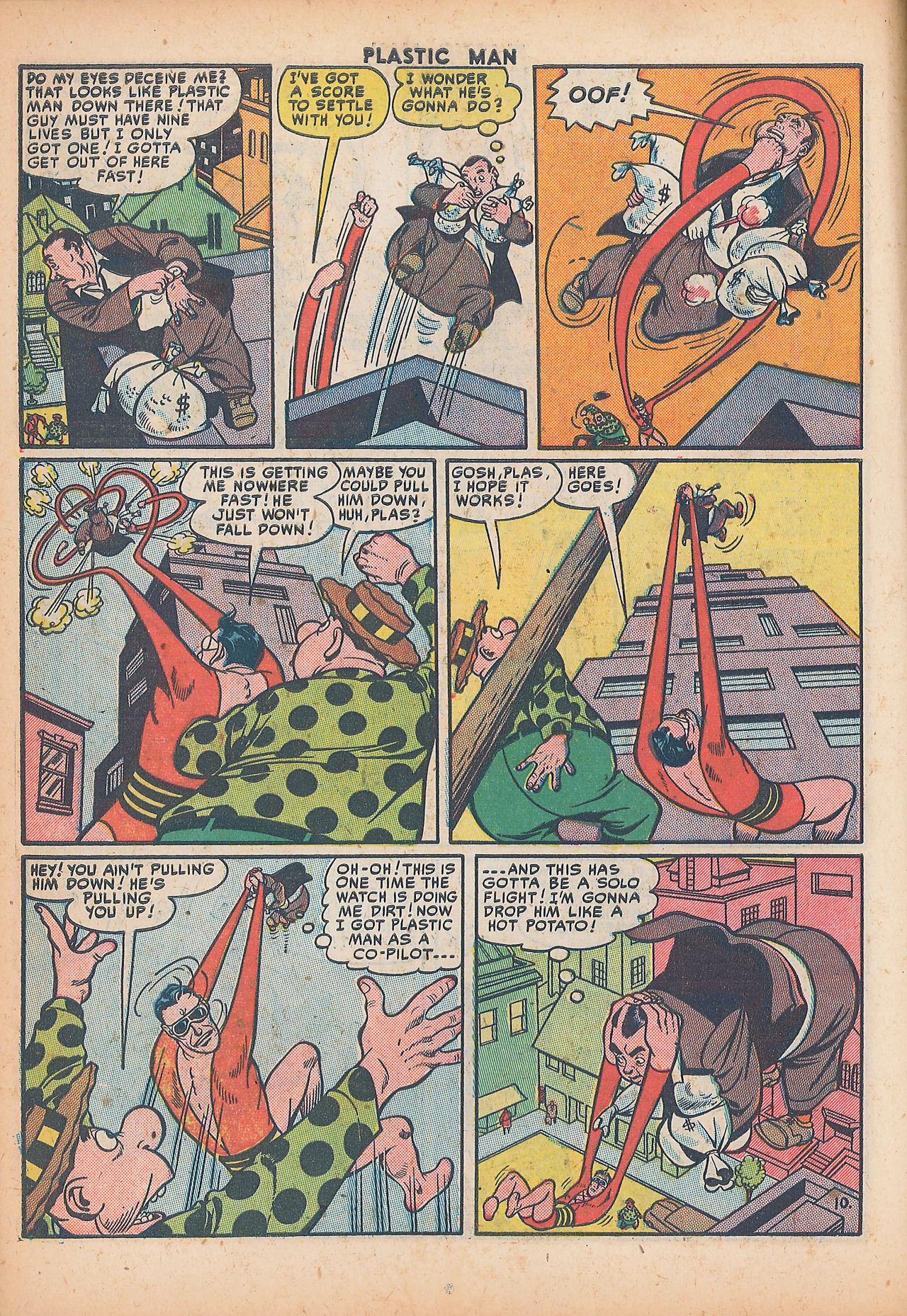 Read online Plastic Man (1943) comic -  Issue #30 - 12