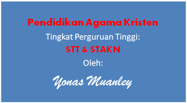 Judul Judul Skripsi Pendidikan Agama Kristen Terkait Pendidikan