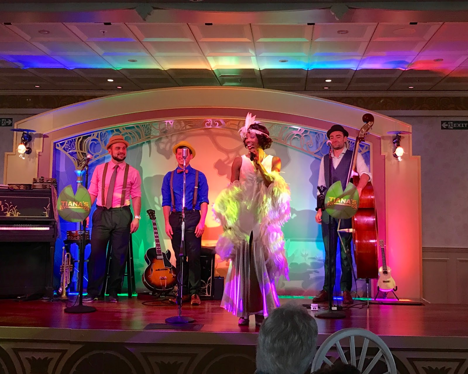 Tiana's place Disney Wonder Tiana's place entertainment, music on Disney Wonder, Disney mom blogger