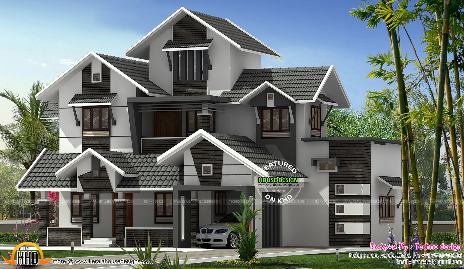 Modern Kerala  home  design  Kerala  home  design  and floor plans 