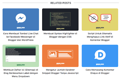 Cara Pasang Related Post dengan Gambar di Bawah Postingan Blogger Cara Pasang Related Post dengan Gambar di Bawah Postingan Blogger