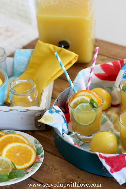 Sunshine Party Punch recipe from Served Up With Love