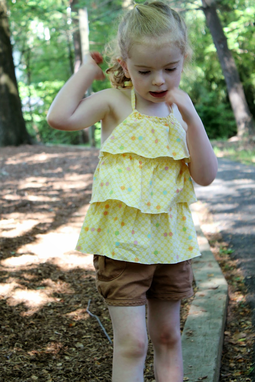 Sewing for summer: Ruffled Halter top from Oliver + S | The Inspired Wren Sewing for summer: Ruffled Halter top from Oliver + S | The Inspired Wren