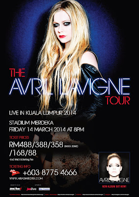 [Upcoming Event] The Avril Lavigne Tour Live In Kuala Lumpur 2014